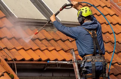 Démoussage et hydrofuge de toiture à Douillet